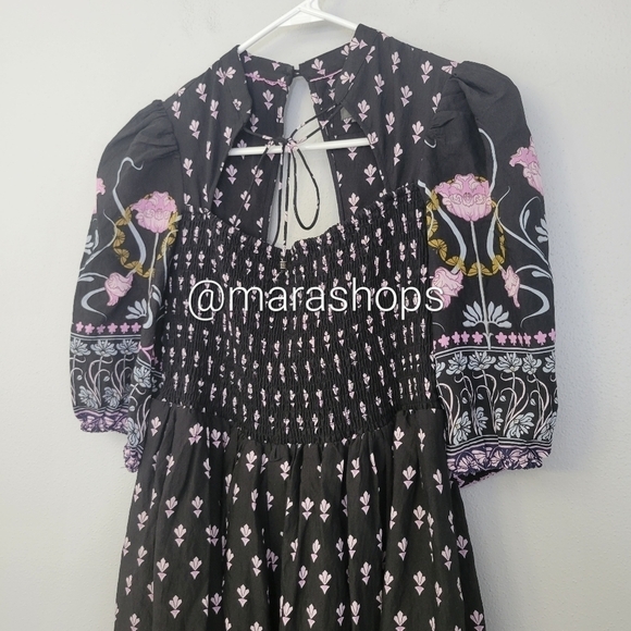 Anthropologie Dasha Smocked Midi Dress - Picture 4 of 6